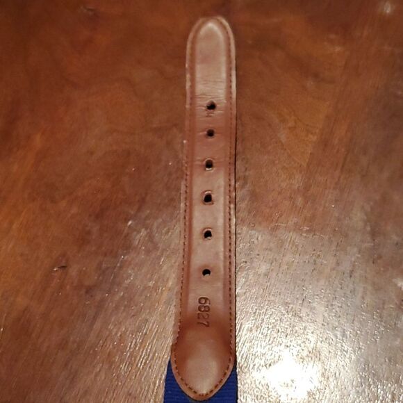 Torino European Ribbed Surcingle Blue Belt 44 - Picture 7 of 9